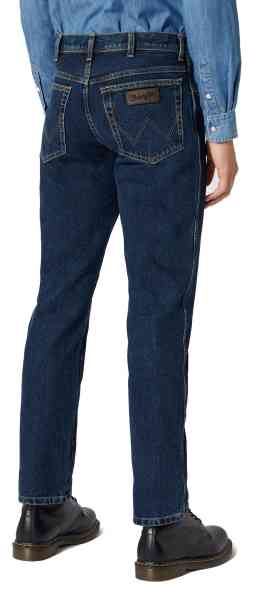 Wrangler Texas 100 % Baumwolle - Blue Black - Herren Jeans